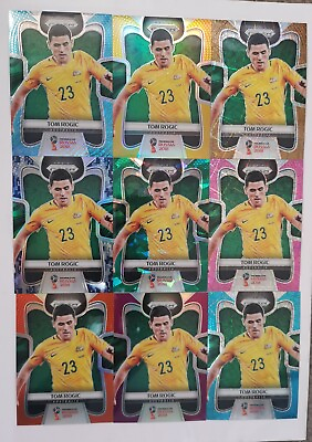 #ad Tom Rogic 2018 Panini Prizm World Cup Socceroos Blue Shimmer Gold x 20 Cards AU $795.00