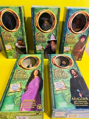 #ad Lord Of The Rings Fellowship Of The Ring Set All NIB $175.00
