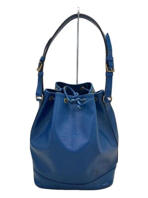 #ad LOUIS VUITTON Shoulder Bag Noeepi BLK Creel Black Noir Leather Blue Used $230.72