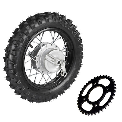 #ad 2.50 10 Rear Wheel Tire RimSprocket For Drum Brake PW50 TTR50E CRF50F 50 110CC $118.78
