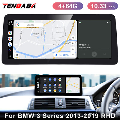 #ad 10.33#x27;#x27; Car GPS Stereo Player Dash Carplay 4G64G For BMW 3 Series 2013 2019 RHD $486.91