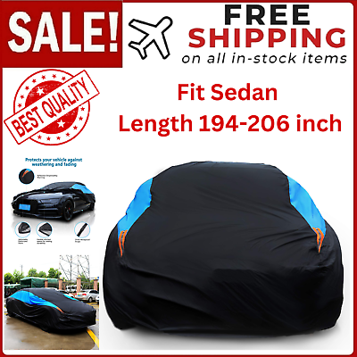 #ad Waterproof Car Cover All Weather Snowproof Uv Protection Windproof Outdoor Full $46.90