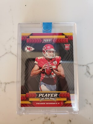 #ad PATRICK MAHOMES II 2017 ROOKIE RC PANINI PLAYER of THE DAY Rare future goat. C $175.00