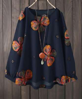 #ad CELLABIE Navy Floral Swing Women#x27;s Tunic Size small $21.50