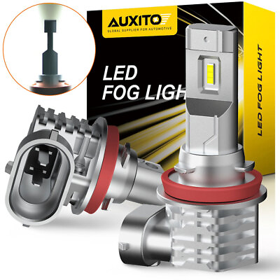 #ad AUXITO LED H11 Headlight Low Kit Bulb Beam 6500K ZES White Super 36000LM Bright $19.99