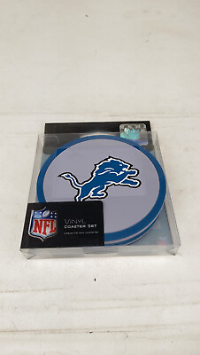 #ad New NFL Licensed Made 2 Last Premium Vinly Coaster 4 pk New Detroit Lions $4.48
