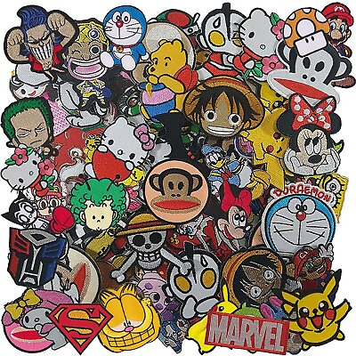 #ad Iron On Patch Wholesale Cartoon Anime Cute Kids Movie Superhero Heroes Random $100.99