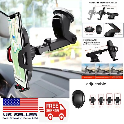 #ad Cell Phone Holder Adjustable Window Dashboard Sticky Pad Popular Car Mount Stand $8.98