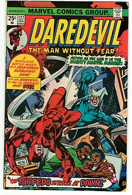 #ad Daredevil #127 : 1975 : MARVEL : App. New Torpedo Brock Jones $16.00