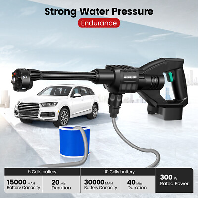 #ad Wireless Car Washer Portable High Pressure Car Wash Cleaner Machine Water Gun US $31.30