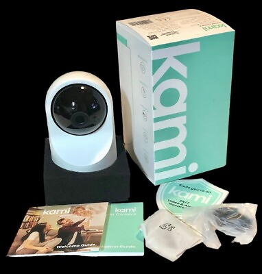 #ad KAMI YYS.3218 Indoor Motion Activated 1080P WIFI Security Camera NEW Open box $22.95