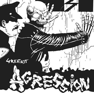#ad Agression Greatest Black white Splatter Vinyl $33.95