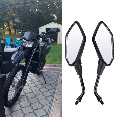 #ad Pair Motorcycle Rear view Side Mirror For Kawasaki KLX 230 250 300 650 Durable $25.99