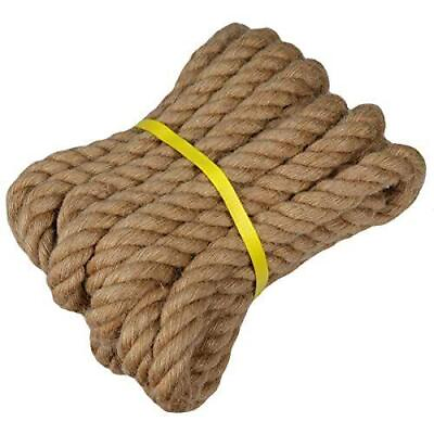 #ad Twisted Manila Rope Jute Rope 1 Inch X 10 Feet Natural Thick Hemp Rope $27.49