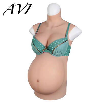 #ad Crossdresser Breastplate Silicone Pregnant Belly 6Month Fake Pregnancy Belly $266.07