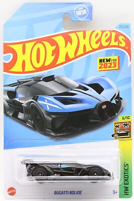#ad Hot Wheels 2023 Bugatti Bolide Black HW Exotics 213 250 HTF In Hand $4.99
