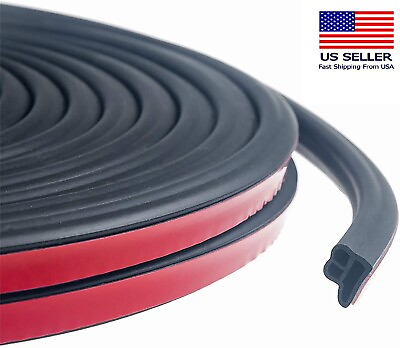 #ad Car Weather Stripping Universal Self Adhesive Auto Door Rubber Draft 33 Feet $12.99