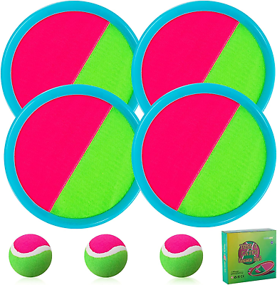 #ad Outdoor Games for Kids outside Toys for Kids Ages 4 8 Toss and Catch Ball Set $43.99