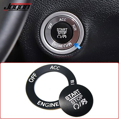 #ad Black Car Engine Push Button Start Cover For Challenger RAM 1500 Charger Durango $6.99