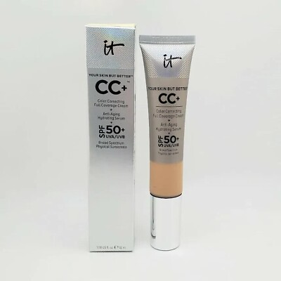 #ad IT Cosmetics Your Skin But Better CC Full Coverage Cream SPF50 Medium New in Box $16.90
