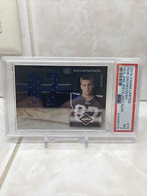 #ad 2010 Limited Rob Gronkowski Jumbo Jersey Patch RC 40 50 PSA 7 Buccaneers Patriot $89.99