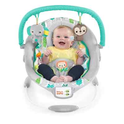 #ad #ad Bright Starts Jungle Vines Comfy Baby Bouncer with Vibrating Infant Seat $41.99