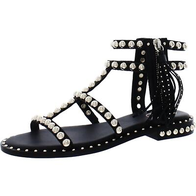 #ad ASH Womens Power Black Leather Gladiator Sandals Shoes 35 Medium BM BHFO 4890 $54.99