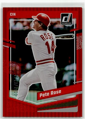 #ad 2023 Donruss Red Holo Pete Rose #182 Cincinnati Reds 1713 2023 $4.95