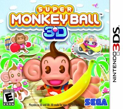 #ad Super Monkey Ball 3D Nintendo 3DS TESTED $22.99