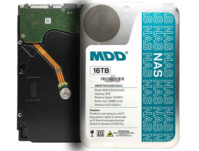 #ad MDD 16TB 7200RPM 256MB Cache SATA 6.0Gb s 3.5quot; Internal NAS RAID Hard Drive $139.99