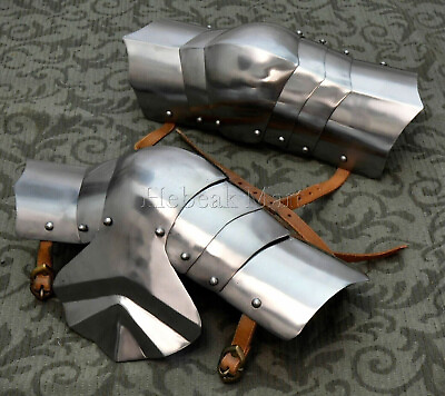 #ad Gothic Leg Guard Armor Set Medieval Knight Crusader Spartan 18GA Steel $139.99