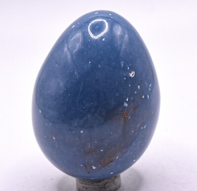 #ad 2.3quot; Blue Angelite Egg Polished Natural Gemstone Crystal Mineral Specimen Peru $22.36