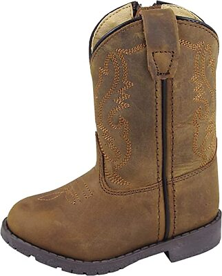 #ad Smoky Mountain Childrens Toddler Leather Western Cowboy Boot 6 Toddler Brown $45.00