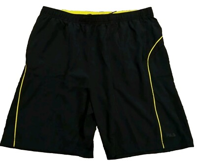 #ad Men#x27;s Fila Black Swim Shorts Shorts XL $9.99