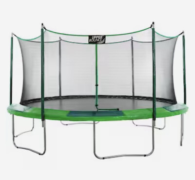 15ft Upper Bounce Round Backyard Trampoline Green $499.99