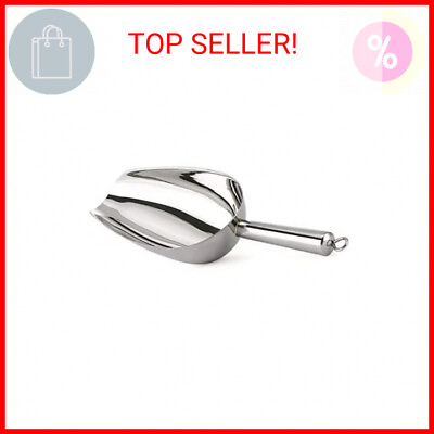 #ad TeamFar Stainless Steel Ice Scoop Small Metal Food Candy Scoop for Kitchen Bar $13.87
