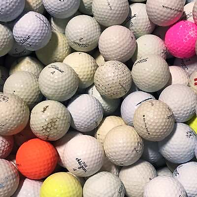 #ad Assorted Hitaway Practice Recycled Used Golf Balls Color Mix 100 Count $34.99