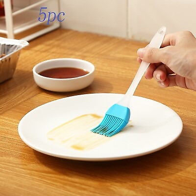 #ad 5 PCS Silicone Baking Bakeware Bread Cook Brushes Oil BBQ Basting Brush Tool new $6.35