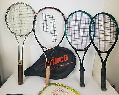 Tennis Racquets Mixed Lot Wilson Spalding Prince Lot 5 Replacement Teaching Camp $42.99