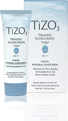 #ad Tizo 3 Mineral Facial Primer Sunscreen Tinted SPF 40 PA 1.75 OZ Exp. 07 26 $29.99