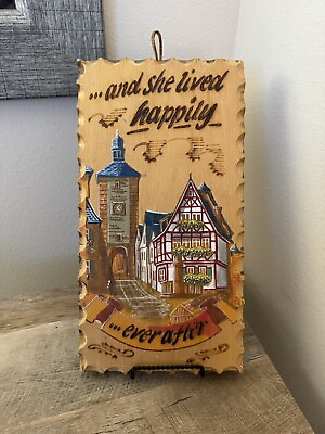 #ad Magic Flame Woodburn Wall Art Martin Reimlinger “And She Lived Happily Ever” $22.95