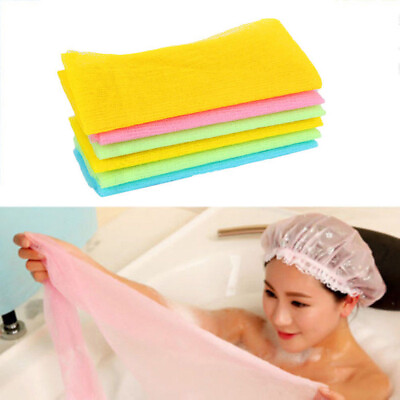 #ad Exfoliating Nylon Bath Shower Towel Body Cleaning Washing Scrubbing Cloth Towela $7.59