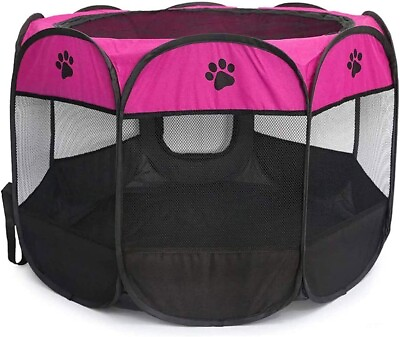 #ad Portable Exercise Kennel Tent for Puppies Dogs Cats Rabbits Dog Play Tent Travel $50.99