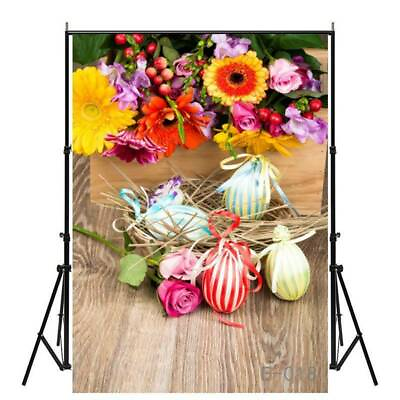 #ad Photography Happy Easter Bunny Studio Rabbit Props Background Backdrop $11.77