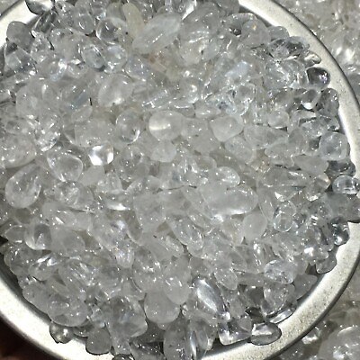 #ad 1000g Natural white quartz crystal raw polished gravel specimen gemstone Tumbled $48.75
