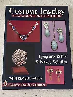 #ad Costume Jewelry The Great Pretenders Book w Revised Values Collectors Schiffer $10.00