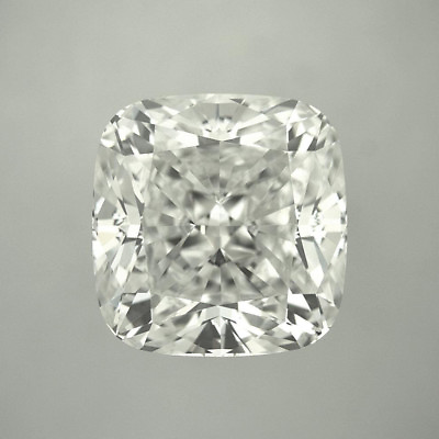 #ad 10 X 10 MM 4.20 Carat Near White Cushion Diamond Cut Loose Moissanite 4 Ring $175.49