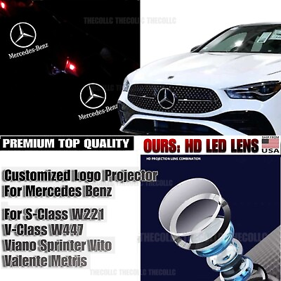 #ad 2 4 Mercedes Benz LED Projector Car door puddle light For W176 W205 W212 W213 $29.97
