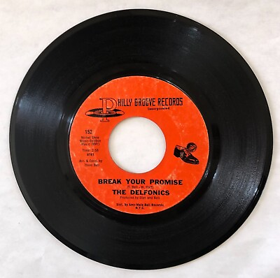#ad The Delfonics Break Your Promise Alfie Philly Groove 152 Soul 45 Record 1968 $14.95
