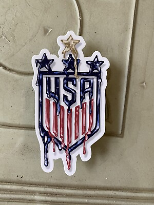 #ad USWNT Drip Sticker USA Women’s National Team NWSL Soccer Soccer Girls Cute Stick $3.50